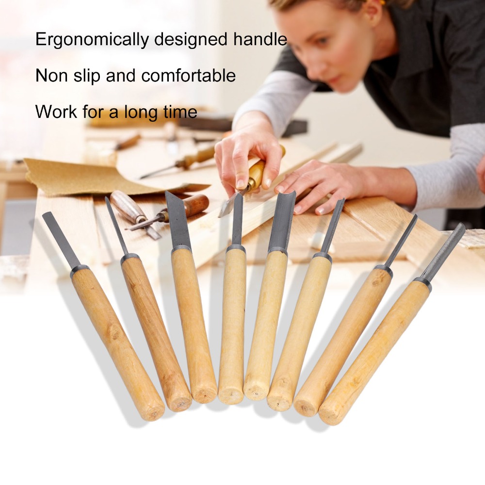 Skew Chisel Wood - Набор из 8 стамесок для токарной