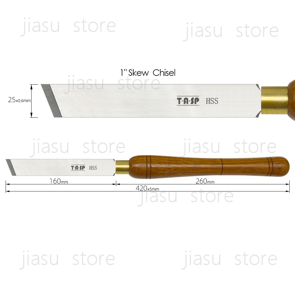 Токарный нож TASP HSS для дере – обзор и цена Skew Chisel Wood