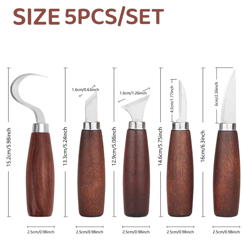 5 шт. инструменты для резьбы п – обзор и цена Woodworking Knife
