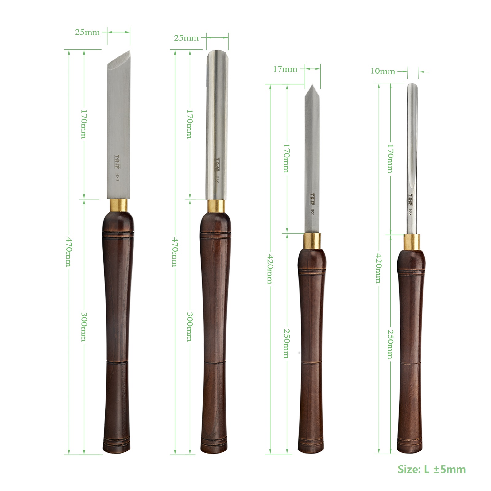 TASP 4 шт., набор токарных дол – обзор и цена Skew Chisel Wood