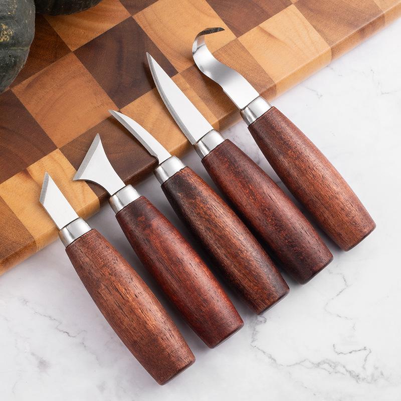 Новый набор из 5 инструментов  – обзор и цена Woodworking Knife